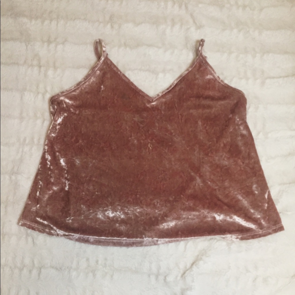 Forever 21 pink velvet tank